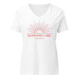 Shawano Lake | Boho Sun | Women’s relaxed v-neck t-shirt - 4 Colors