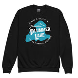 Plummer Lake Shape | Youth Crewneck Sweatshirt | 4 Colors