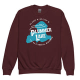 Plummer Lake Shape | Youth Crewneck Sweatshirt | 4 Colors