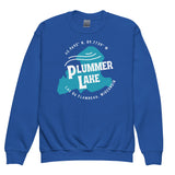 Plummer Lake Shape | Youth Crewneck Sweatshirt | 4 Colors