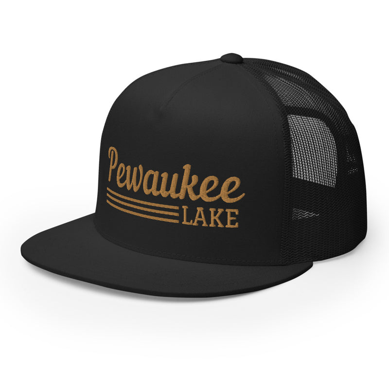 Pewaukee Lake Line Design | Trucker Cap | 7 Colors