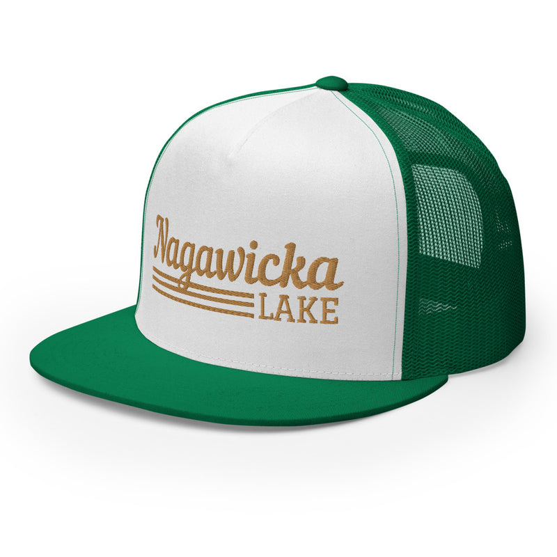 Nagawicka Lake Line Design | Trucker Cap | 7 Colors