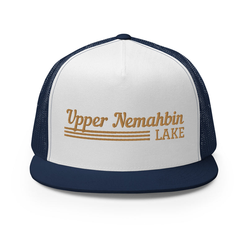 Upper Nemahbin Lake Line Design | Trucker Cap | 8 Colors