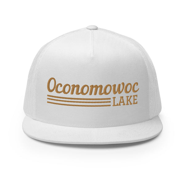 Oconomowoc Lake Line Design | Trucker Cap | 7 Colors