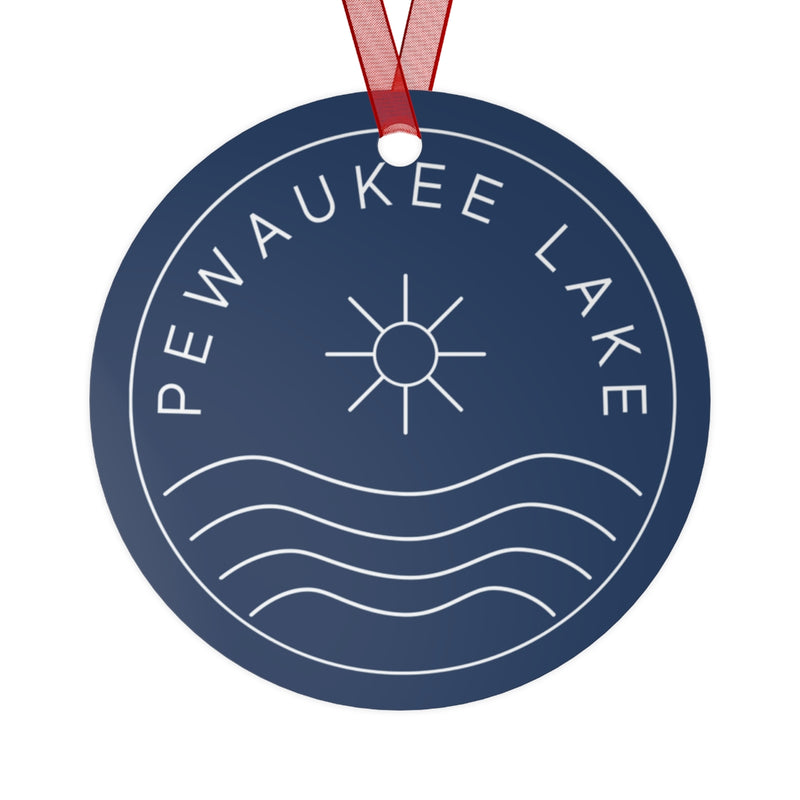 Pewaukee Lake Metal Ornament