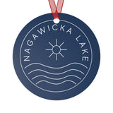 Nagawicka Lake Metal Ornament