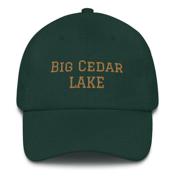 Big Cedar Lake | Embroidered Baseball Hat | 8 Colors