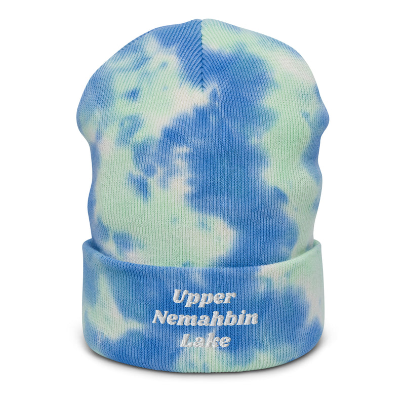 Upper Nemahbin Lake | Embroidered Tie-Dye Beanie | 4 Colors