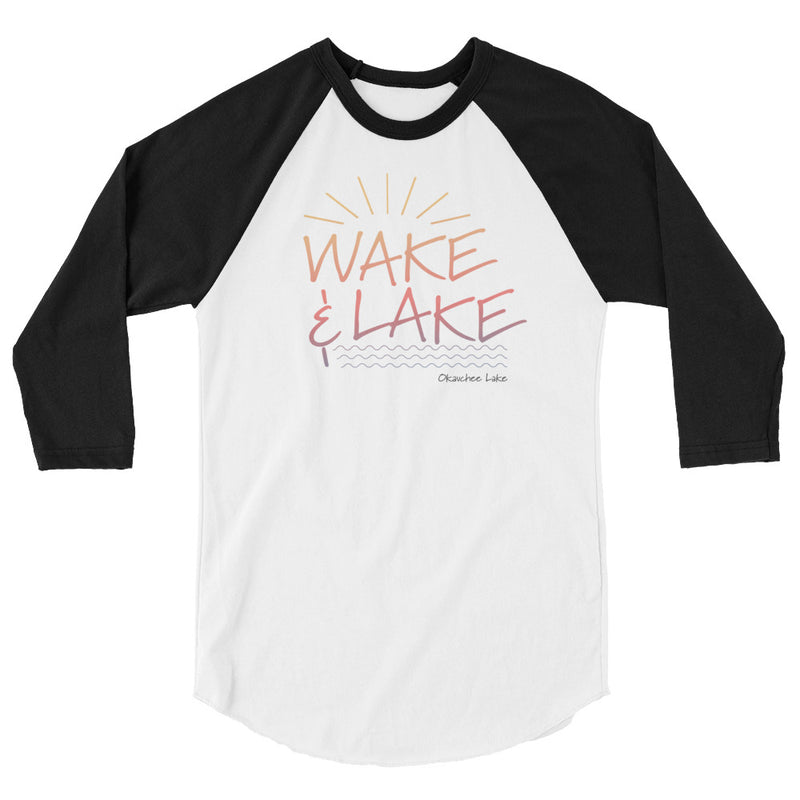 Okauchee Lake | Wake & Lake | 3/4 sleeve raglan shirt | 4 Colors