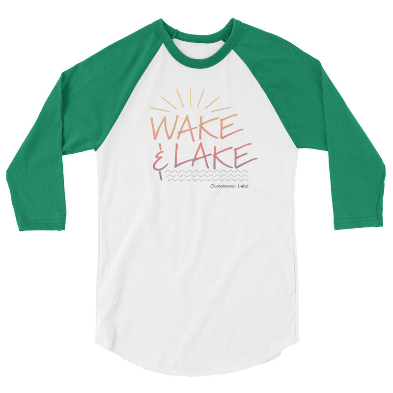 Oconomowoc Lake | Wake & Lake | 3/4 sleeve raglan shirt | 4 Colors