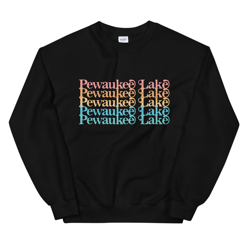 Pewaukee Lake Stacked | Unisex Sweatshirt | 5 Colors
