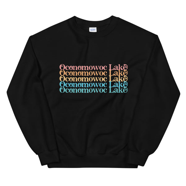 Oconomowoc Lake Stacked | Unisex Sweatshirt | 5 Colors