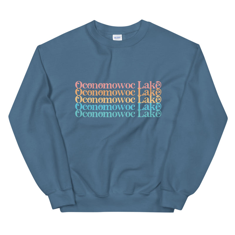 Oconomowoc Lake Stacked | Unisex Sweatshirt | 5 Colors