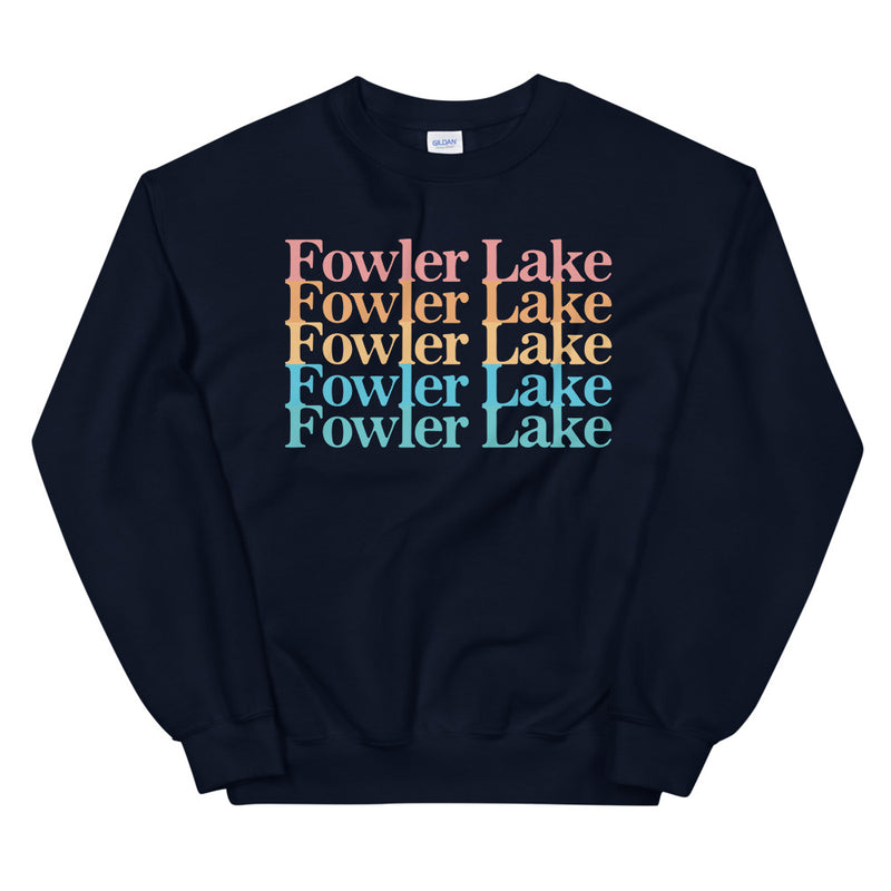 Fowler Lake Stacked | Unisex Sweatshirt | 5 Colors