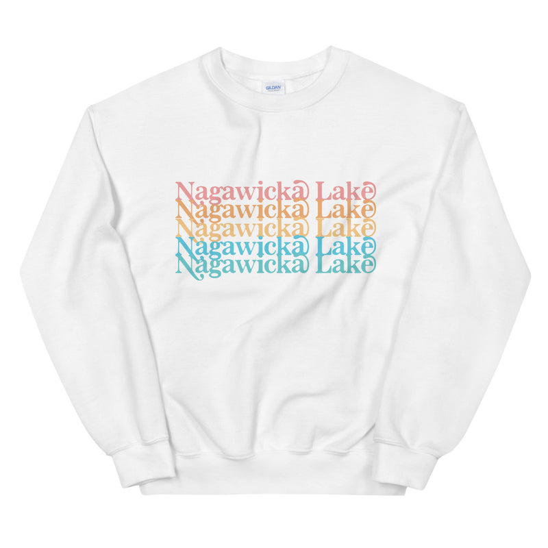 Nagawicka Lake Stacked | Unisex Sweatshirt | 5 Colors