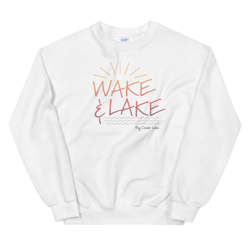 Big Cedar Lake | Wake & Lake | Unisex Sweatshirt | 1 Color