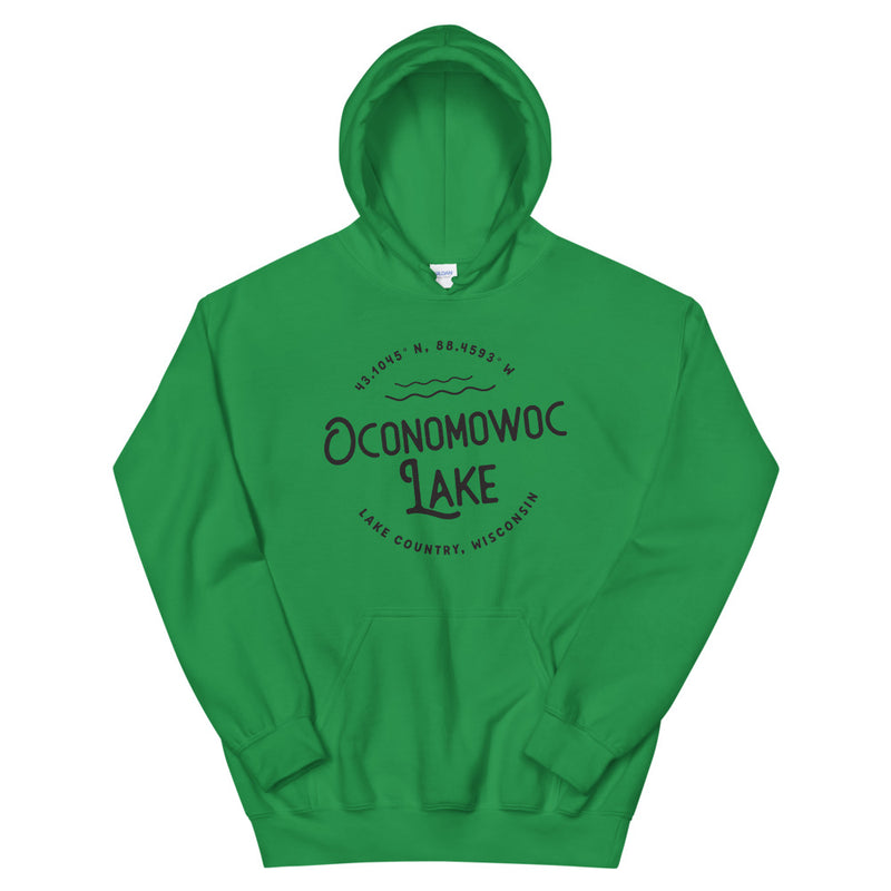 Oconomowoc Lake Circle | Unisex Hoodie | 8 Colors