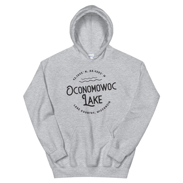 Oconomowoc Lake Circle | Unisex Hoodie | 8 Colors