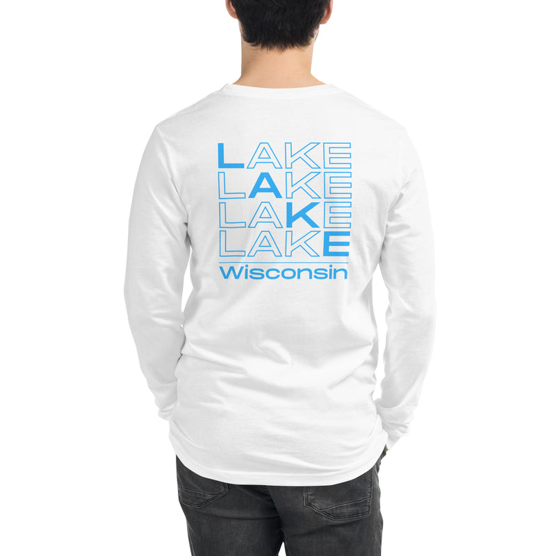 Fowler Lake Stacked Design | Unisex Long Sleeve Tee | 4 Colors