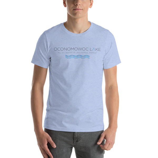 Oconomowoc Lake Relax | Short-Sleeve Unisex T-Shirt | 7 Colors