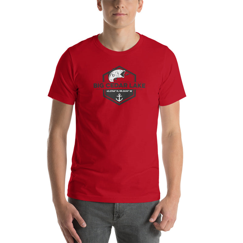 Big Cedar Lake Bass | Short-Sleeve Unisex T-Shirt | 4 Colors