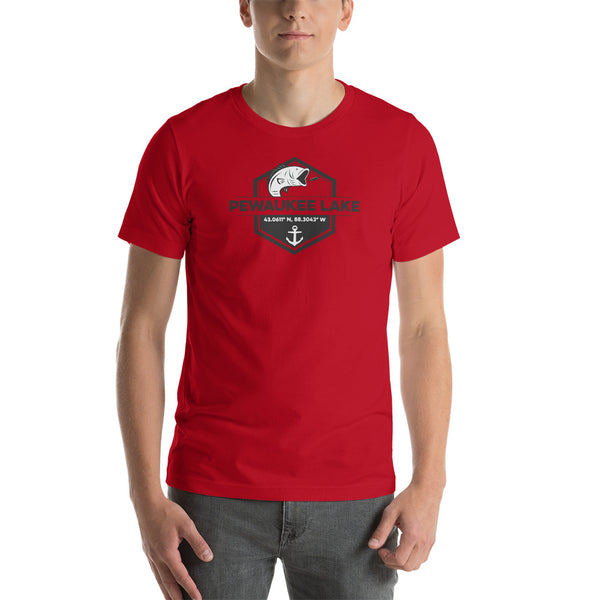 Pewaukee Lake Bass | Short-Sleeve Unisex T-Shirt | 4 Colors