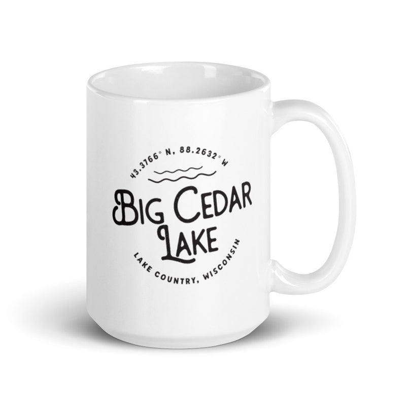 Big Cedar Lake Circle Coffee Cup