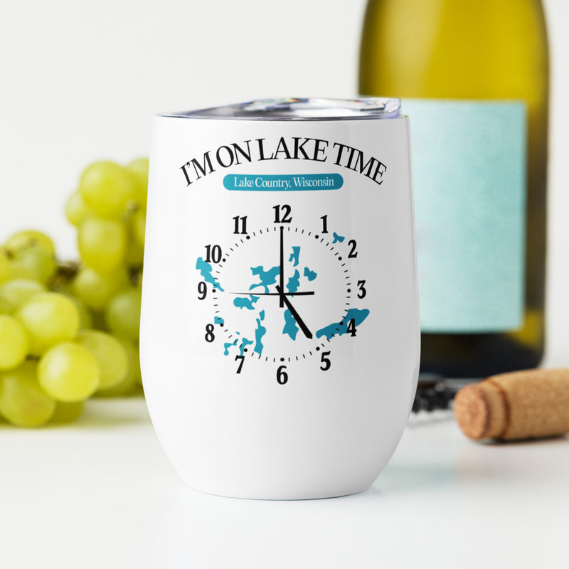 Lake Time Clock | Wine Tumbler