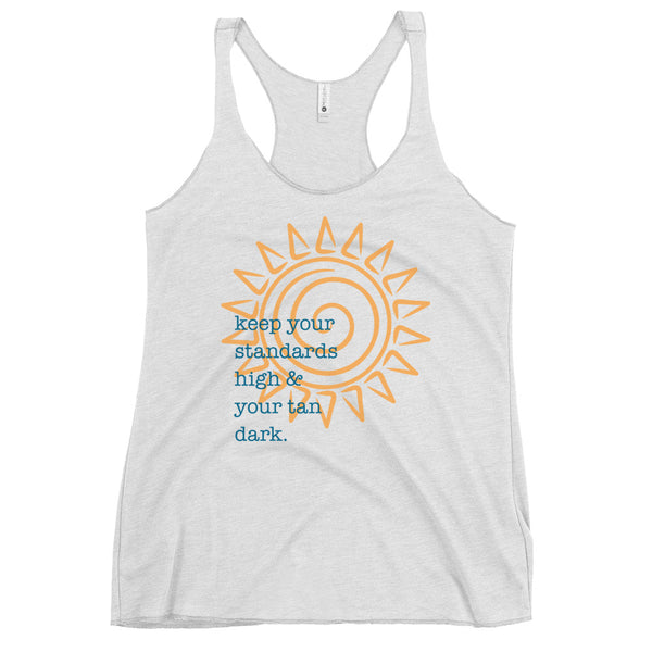 High Standards - Dark Tan | Women's Racerback Tank | 2 Colors