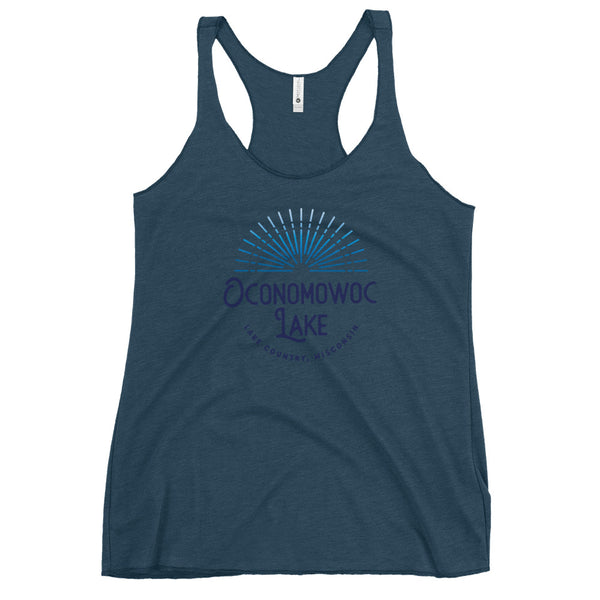 Oconomowoc Lake Sunburst | Women's Racerback Tank | 9 Colors