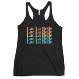 Lac La Belle Stacked | Women's Racerback Tank | 11 Colors