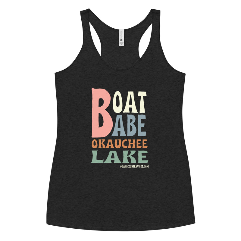 Okauchee Lake Boat Babe | Women's Racerback Tank | 9 Colors