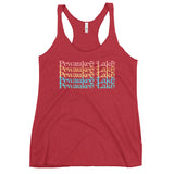 Pewaukee Lake Stacked | Women's Racerback Tank | 11 Colors
