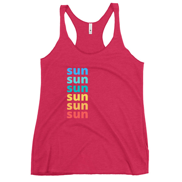 Sun Sun Sun | Women's Racerback Tank | 4 Colors