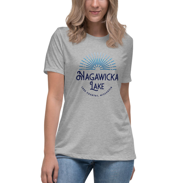 Nagawicka Lake Sunburst | Women's Relaxed T-Shirt | 6 Colors
