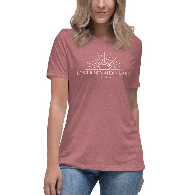 Lower Nemahbin Lake Sun | Women's Relaxed T-Shirt | 4 Colors
